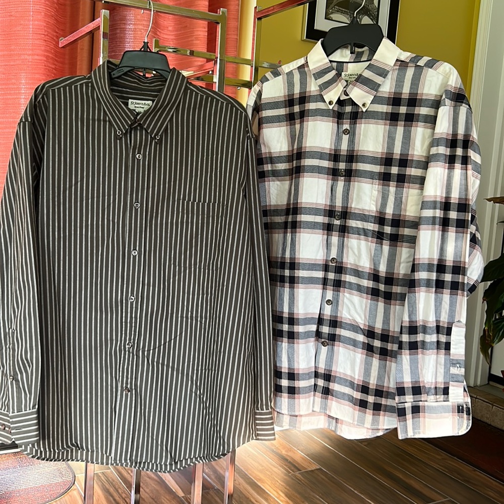 St John’s Bay X-Large Button Down Collar Shirts, Gently Worn